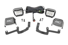 Load image into Gallery viewer, Chevy 3-inch LED Lower Windshield Ditch Kit Wide Angle Osram For 19-20 Silverado Rough Country