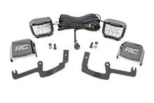 Load image into Gallery viewer, Rough Country LED Light Pods Chevy 3-inch LED Lower Windshield Ditch Kit Wide Angle Osram For 19-20 Silverado Rough Country - 70845