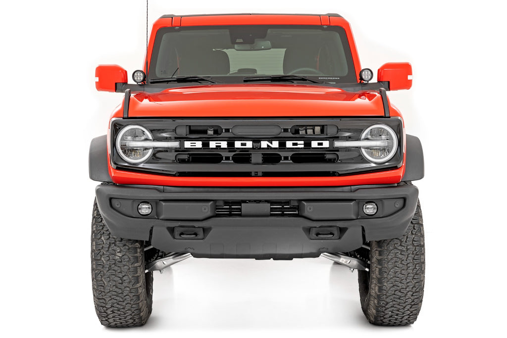 Black Series Round LED Light Pair 3.5 Inch Amber DRL Rough Country