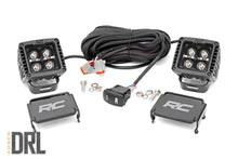 Load image into Gallery viewer, 2 Inch Square Cree LED Lights Pair Black Series w/Amber DRL Rough Country