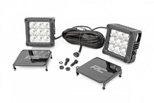 Load image into Gallery viewer, Rough Country LED Light Pods 4 Inch Square Cree LED Lights Pair Chrome Series w/Cool White DRL Rough Country - 70905DRL