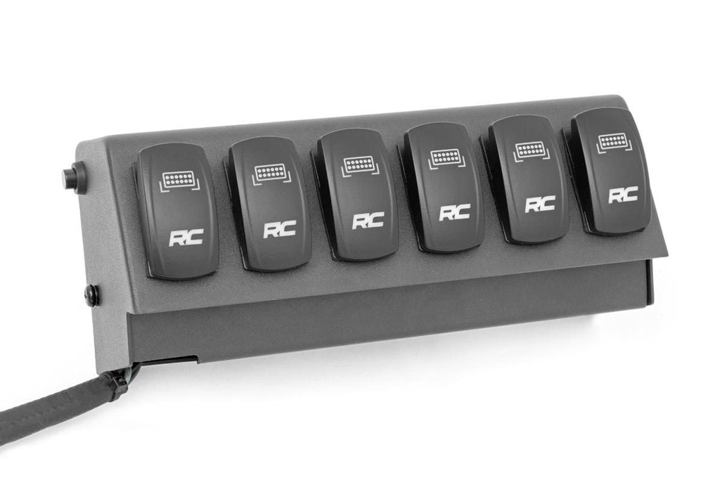 Rough Country Mounting Brackets(Lighting) MLC-6 Multiple Light Controller Upper Dash Mount Kit 18-Up Wrangler JL, 20 Gladiator JT Rough Country - 70963