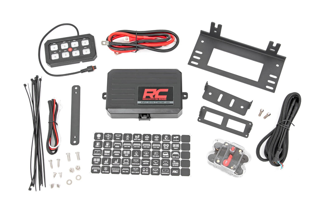 Rough Country LED Light Kit 8-Gang Multiple Light Controller Universal Rough Country - 70970