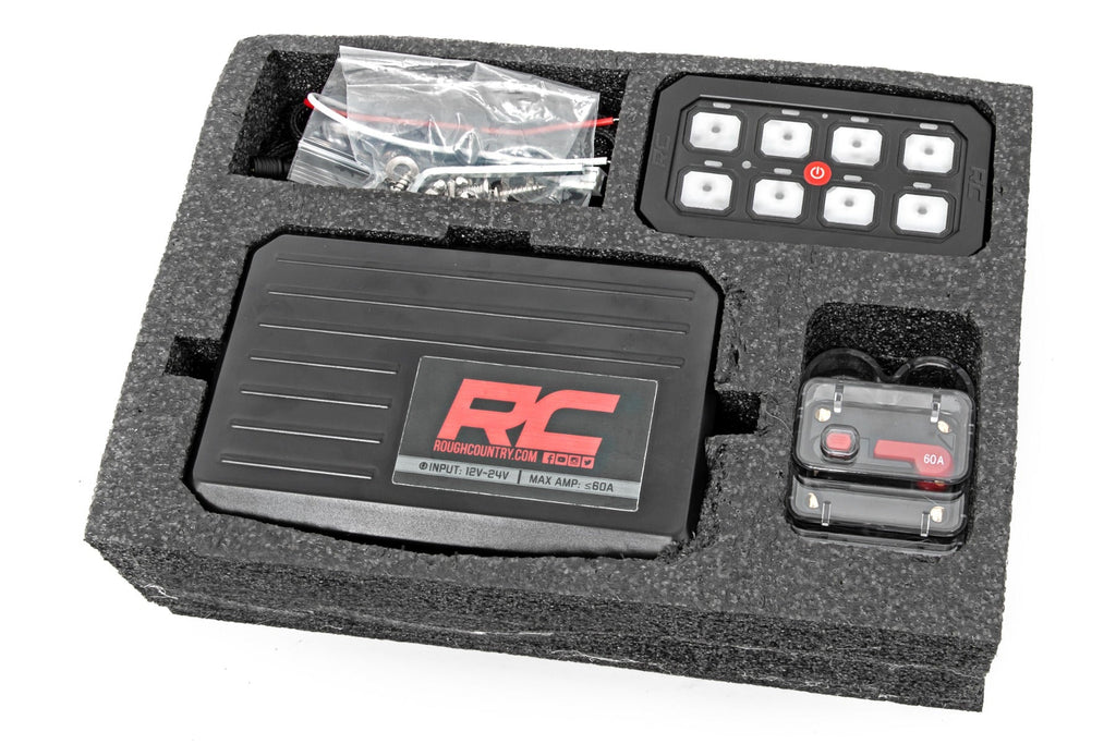 Rough Country LED Light Kit 8-Gang Multiple Light Controller Universal Rough Country - 70970