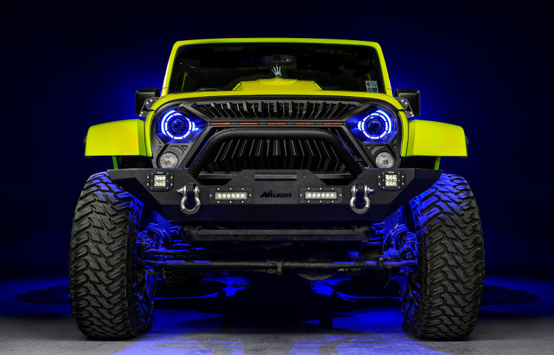 ORACLE Lighting Light Bars & Cubes ORACLE Lighting 0718 Jeep Wrangler JK Oculus 7in ColorSHIFT BiLED Projector Headlights SEE WARRANTY
