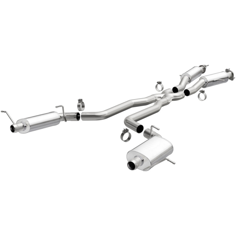 Magnaflow Catback MagnaFlow 12 Jeep Grand Cherokee V8 6.4L Dual Split Rear Exit Stainless Cat Back Performance Exhaust