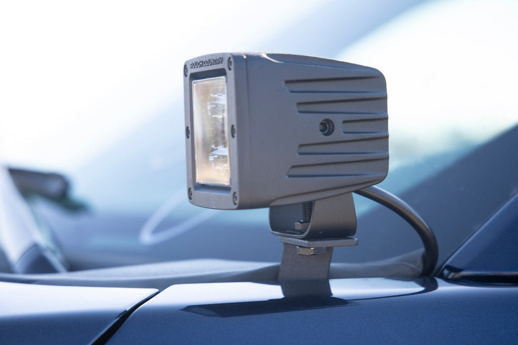 Rough Country LED Light Kit Ford 2-inch LED Lower Windshield Ditch Kit w/ Cool White DRL 15-21 Ford F-150 Rough Country - 71031