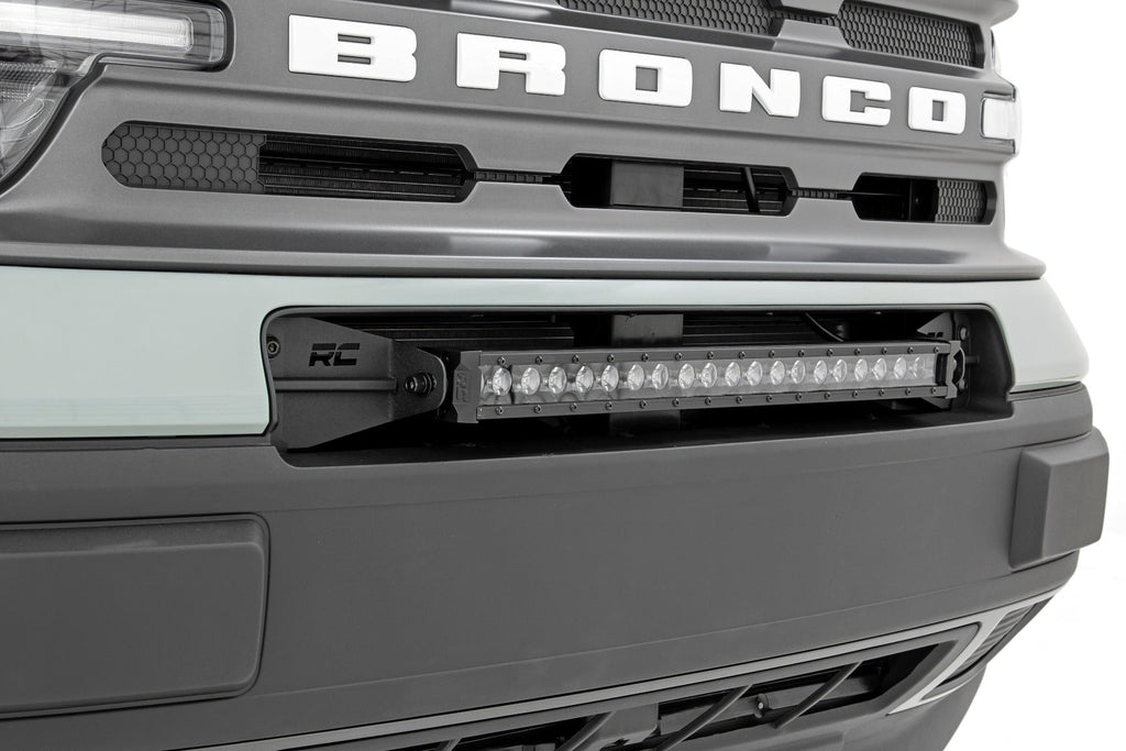 Rough Country LED Light Kit Ford 20.0 Inch LED Bumper Kit w/ Black Series White DRL LED 2021 Ford Bronco Sport Rough Country - 71037