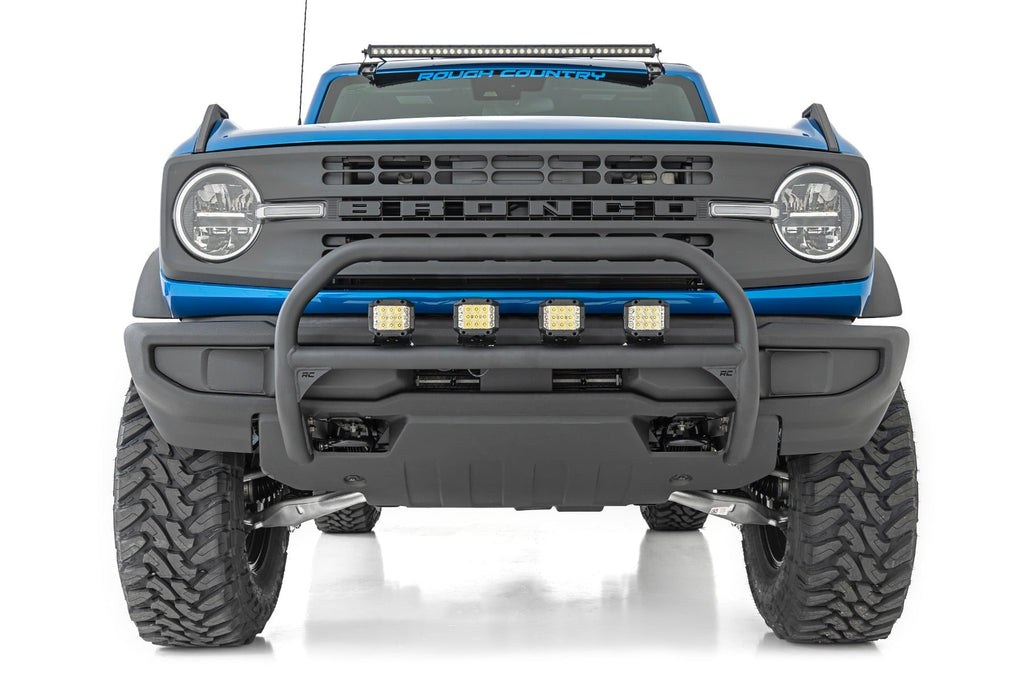 Rough Country LED Light Bars LED Light Upper Windshield 40 Inch Black Single Row 21-22 Ford Bronco Rough Country - 71041