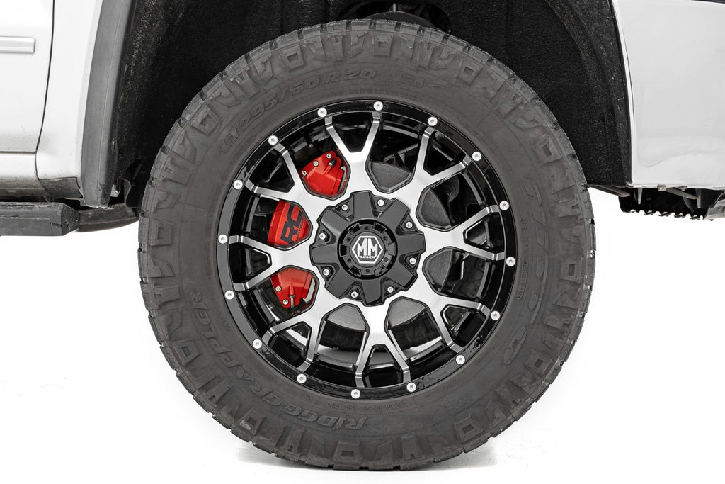 Rough Country Brake Caliper Caliper Cover Red 07-18 Jeep Wrangler JK Rough Country - 71140A