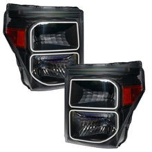 Load image into Gallery viewer, ORACLE Lighting Headlights Oracle 11-16 Ford F250/350 LED HL - Black - ColorSHIFT w/ BC1 Controller