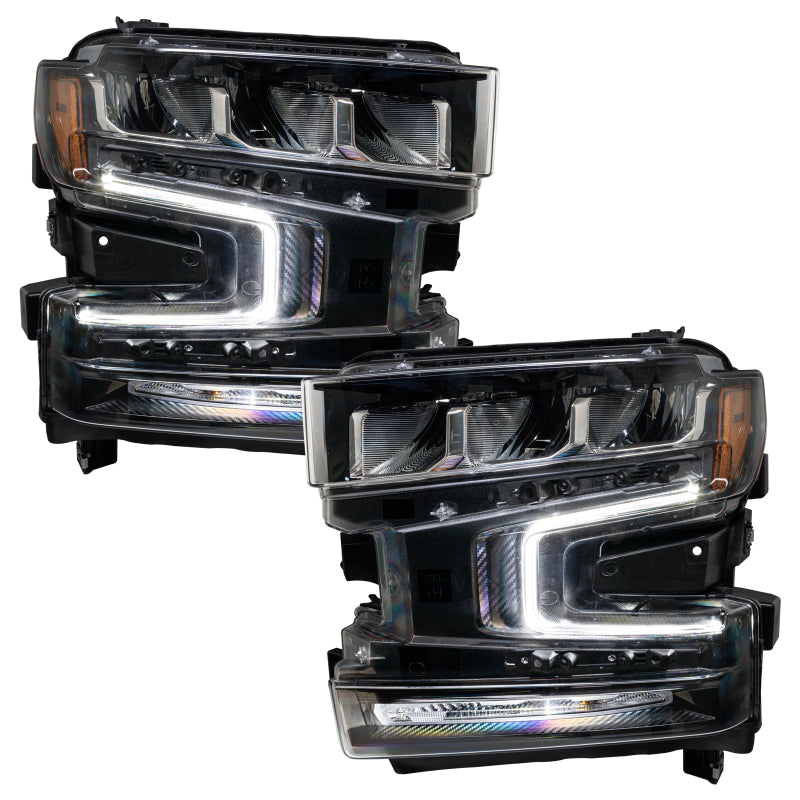 ORACLE Lighting Headlights Oracle 19-21 Chevy Silverado 1500 RGB+W Headlight DRL Kit - w/ Simple Controller SEE WARRANTY