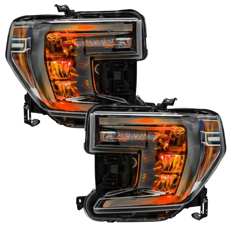 ORACLE Lighting Headlights Oracle 19-21 Silverado/Sierra 1500 RGB Demon Eye Headlight Kit - w/o Controller SEE WARRANTY