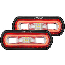 Load image into Gallery viewer, Rigid Industries Light Bars &amp; Cubes Rigid Industries SR-L Series Surface Mount LED Spreader Pair w/ Red Halo - Universal