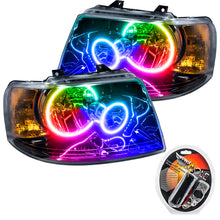 Load image into Gallery viewer, ORACLE Lighting Headlights Oracle 03-06 Ford Expedition SMD HL - Black - ColorSHIFT SEE WARRANTY