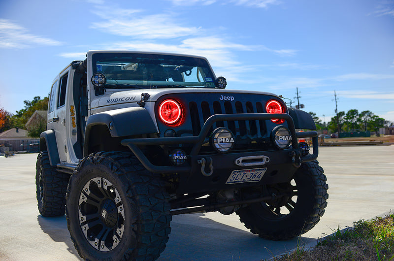 ORACLE Lighting Headlights Oracle 07-16 Jeep Wrangler JK SMD HL - ColorSHIFT w/ BC1 Controller SEE WARRANTY