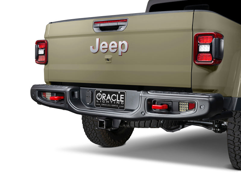 ORACLE Lighting Tail Lights Oracle Rear Bumper LED Reverse Lights for Jeep Gladiator JT - 6000K SEE WARRANTY