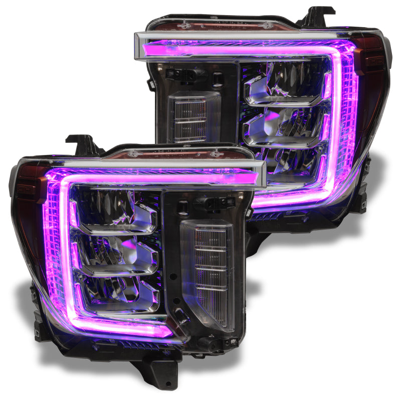 ORACLE Lighting Headlights Oracle 20-21 GMC Sierra 2500 HD RGB+W Headlight DRL Kit - w/ Simple Controller SEE WARRANTY