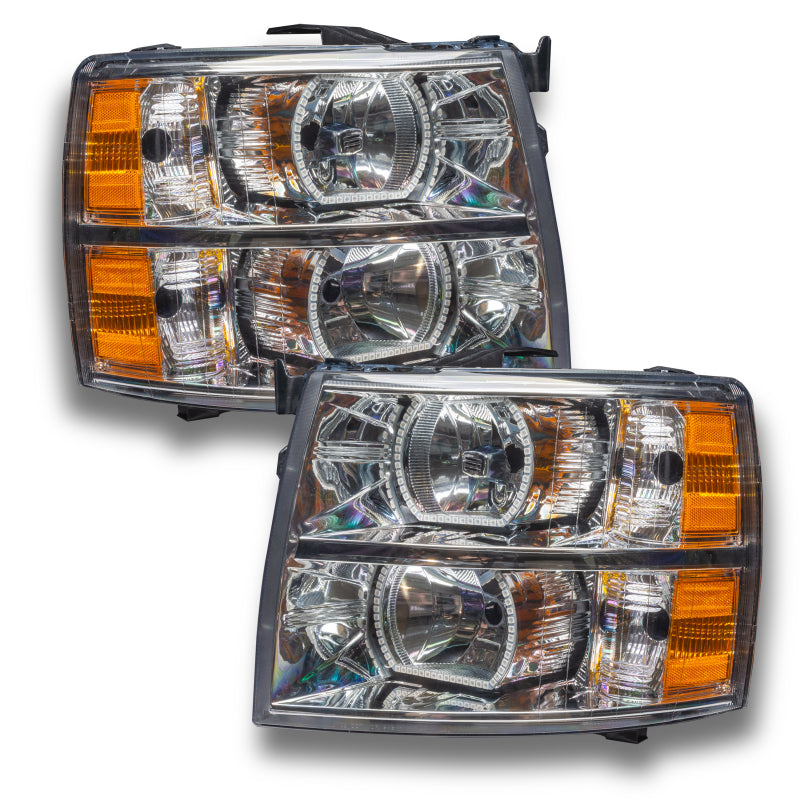 ORACLE Lighting Headlights Oracle 07-13 Chevrolet Silverado SMD HL - Square - ColorSHIFT w/ BC1 Controller SEE WARRANTY