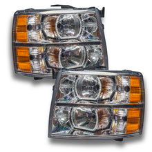 Load image into Gallery viewer, ORACLE Lighting Headlights Oracle 07-13 Chevrolet Silverado SMD HL - Square - ColorSHIFT w/ BC1 Controller SEE WARRANTY