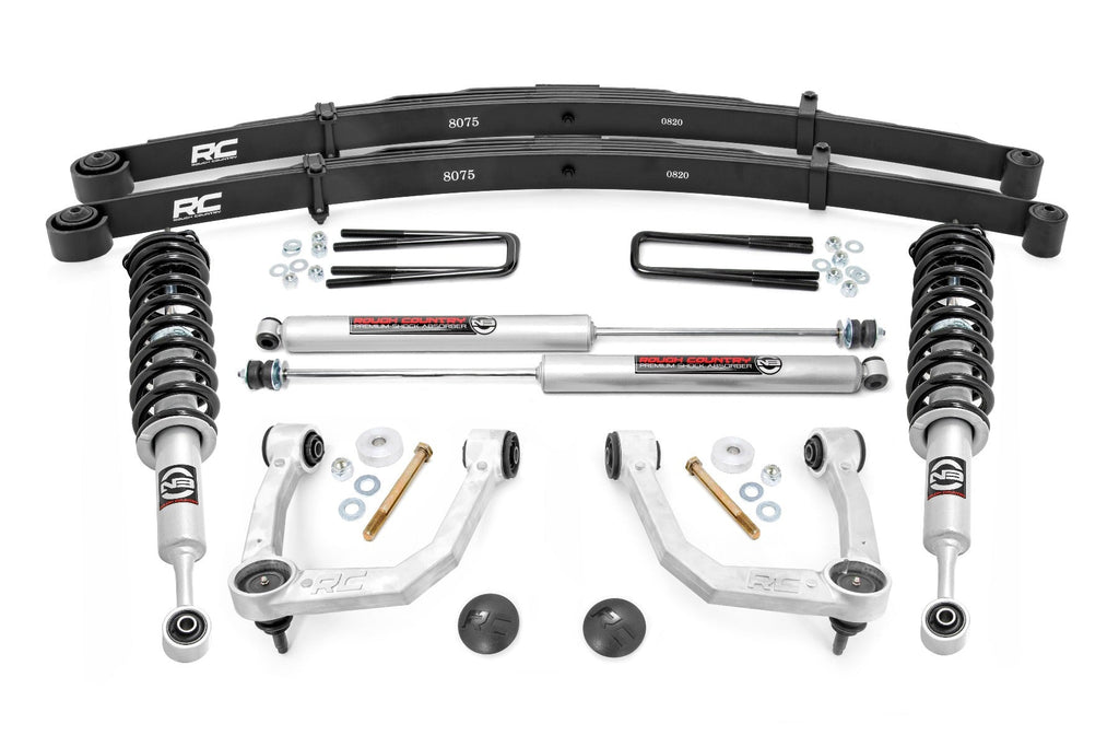 Rough Country Lift Kits 3.5 Inch Toyota Bolt-On Lift w/N3 Struts and Rear Leaf Springs 05-21 Toyota Tacoma Rough Country - 74232