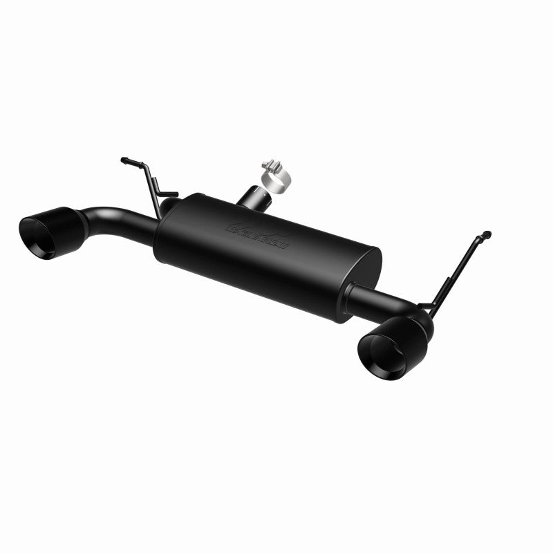 Magnaflow Axle Back MagnaFlow 07-17 Jeep Wrangler JK 3.8/3.6L Dual Split Rear Exit Black Axle-Back Exhaust