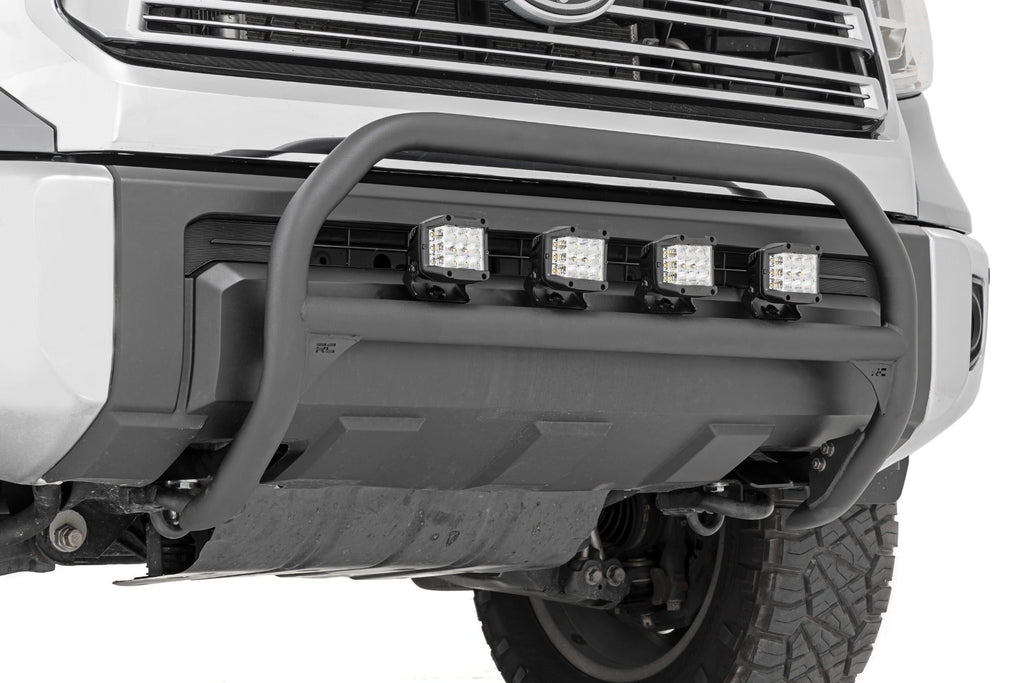 Rough Country Bumper Bull Bar Nudge Bar 20 Inch Black Series Single Row LED 07-21 Toyota Tundra Rough Country - 75002