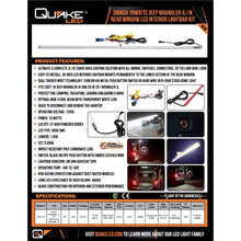 Load image into Gallery viewer, Quake LED Light Bar Jeep Wrangler JL 39" LED Interior Light Bar - QTE753