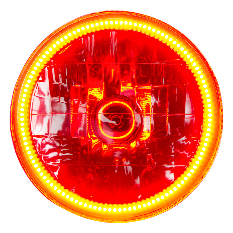 ORACLE Lighting Headlights Oracle Lighting 97-06 Jeep Wrangler TJ Pre-Assembled LED Halo Headlights -Amber SEE WARRANTY