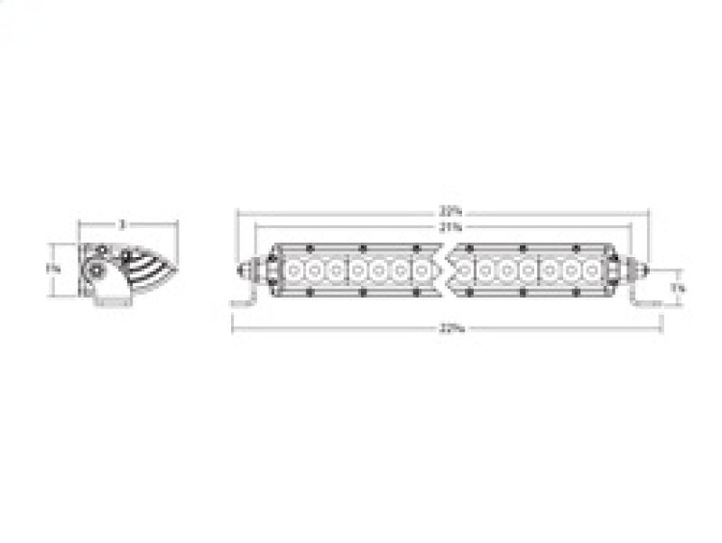 Rigid Industries Light Bars & Cubes Rigid Industries SR-Series 20in. Spot w/ Amber PRO Lens