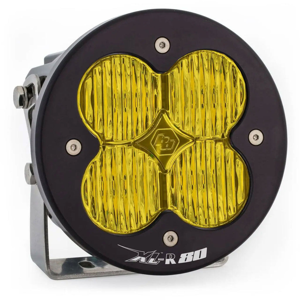 Baja Designs LED Light Pods LED Light Pods Amber Lens Spot Each XL R 80 Wide Cornering Baja Designs - 760015