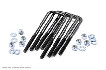 Load image into Gallery viewer, 9/16 Inch Square U Bolts 2.5 x 8.5 E Coated Black Corrosion Resistant Sold as Set of 4 Rough Country