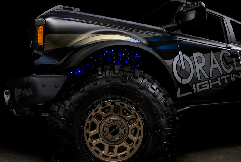 ORACLE Lighting Light Accessories and Wiring Oracle Lighting Fiber Optic Wheel Liner ColorSHIFT RGBW Kit-40W LED/600 Fibers