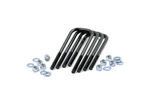 Load image into Gallery viewer, 9/16 Inch Large Radius U Bolts 3.125 x 10.0 E Coated Black Corrosion Resistant Set of 4 Rough Country