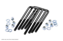 Load image into Gallery viewer, 9/16 Inch Square U Bolts 3.0 x 11.0 E Coated Black Corrosion Resistant Sold as Set of 4 Rough Country