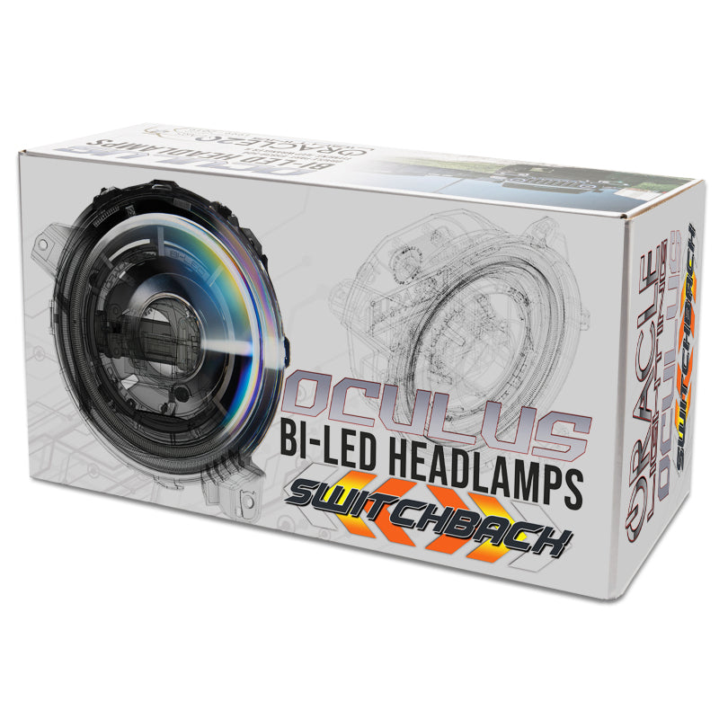 ORACLE Lighting Headlights Oracle Jeep JL/Gladiator JT Oculus Bi-LED Projector Headlights - Amber/White Switchback SEE WARRANTY
