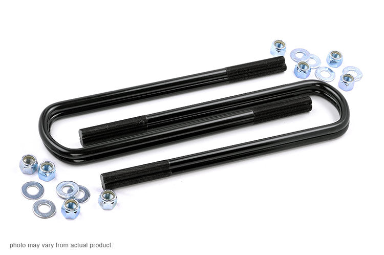 5/8 Inch Semi-Round U Bolts 3.125 x 16.0 E Coated Black Corrosion Resistant Set of 4 Rough Country