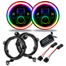 Load image into Gallery viewer, ORACLE Lighting Headlights Oracle Jeep Wrangler JL/Gladiator JT 7in. High Powered LED Headlights (Pair) - Dynamic SEE WARRANTY