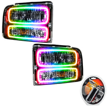 Load image into Gallery viewer, ORACLE Lighting Headlights Oracle 05-07 Ford F-250/350 SMD HL - Chrome - ColorSHIFT SEE WARRANTY
