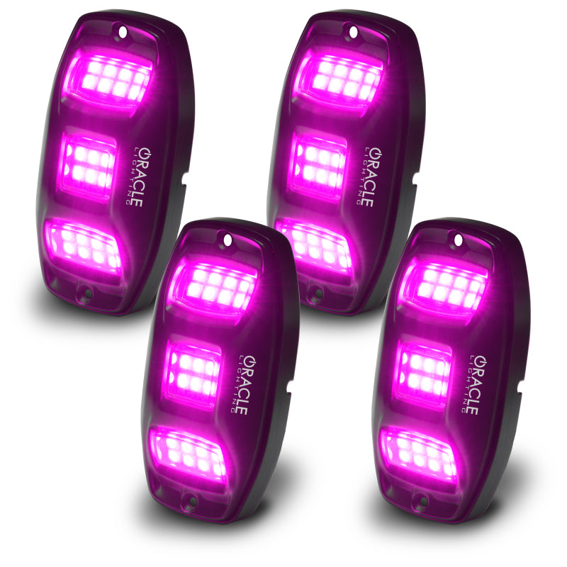 ORACLE Lighting Light Bars & Cubes Oracle Underbody  RGB+W Wheel Well Rock Light Kit - 4 PCS - ColorSHIFT SEE WARRANTY