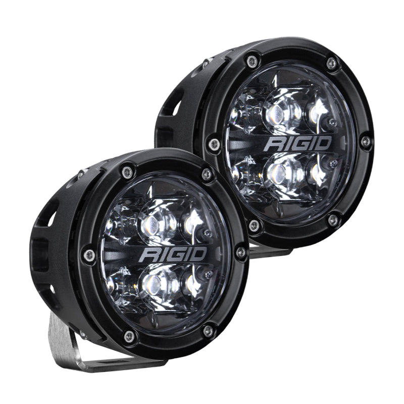 Rigid Industries Light Mounts Rigid Industries 2021 Ford Bronco A-Pillar Light Kit (Incl. 360-spot and 360-Drive)