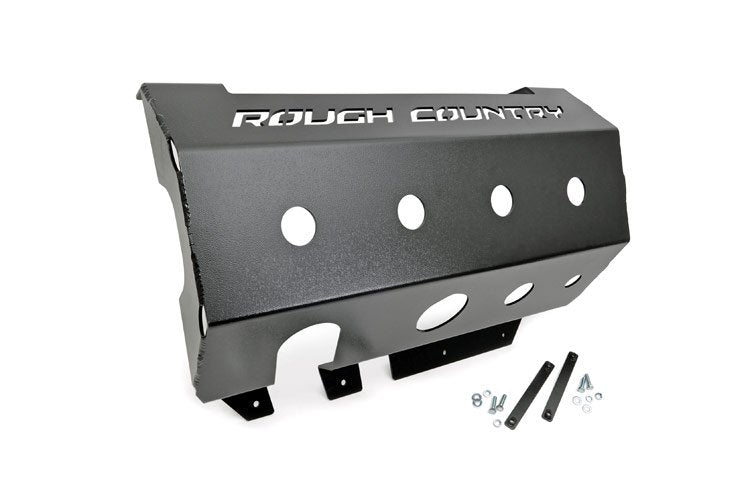 Jeep Muffler Skid Plate 07-18 Wrangler JK Rough Country