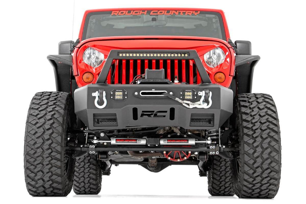 Rough Country Lift Kits 4.0 Inch Jeep Long Arm Suspension Lift Kit w/ Vertex Adjustable Reservoir Shocks 07-11 Wrangler JK 4-door Rough Country - 78550A