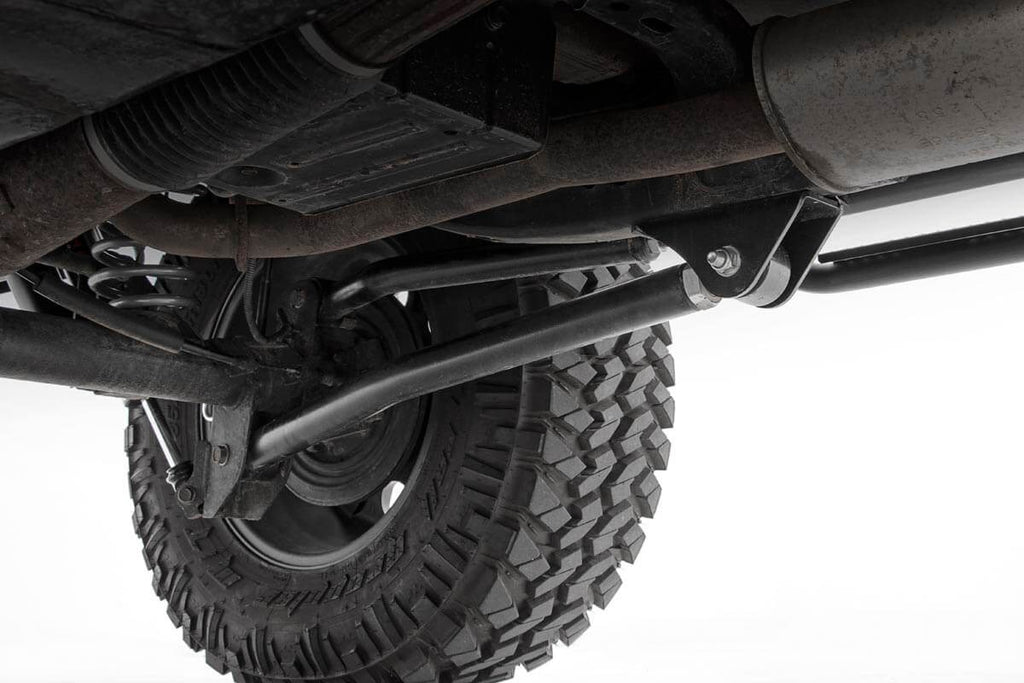 4.0 Inch Jeep Long Arm Suspension Lift Kit w/ Vertex Adjustable Reservoir Shocks 07-11 Wrangler JK 4-door Rough Country