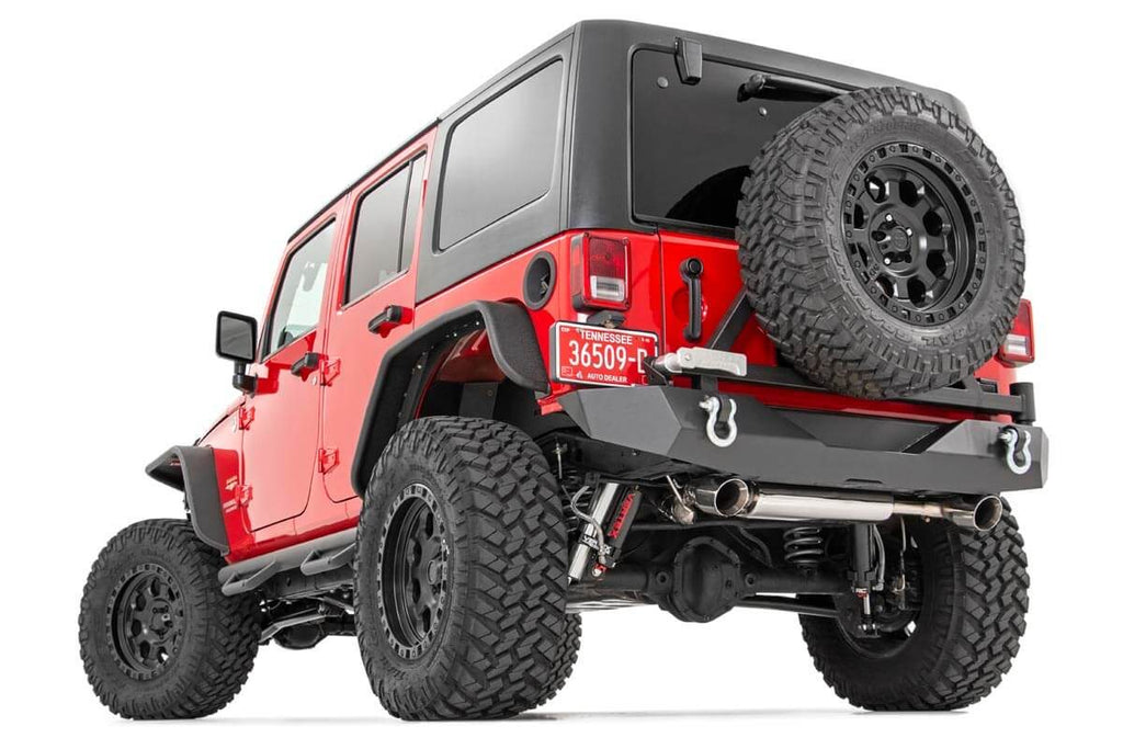 Rough Country Lift Kits 4.0 Inch Jeep Long Arm Suspension Lift Kit w/ Vertex Adjustable Reservoir Shocks 07-11 Wrangler JK 4-door Rough Country - 78550A