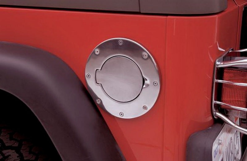 Rampage Fuel Caps Rampage 2007-2018 Jeep Wrangler(JK) Billet Style Gas Cover - Polished