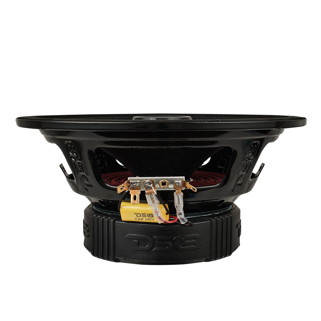 PRO-ZT 8" Coaxial Mid-Range Loudspeaker with Water-Resistant Cone Built-in Bullet Tweeter and Grill | 275W RMS 4-Ohm