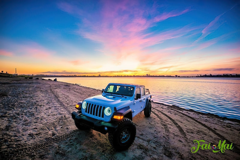 ORACLE Lighting Headlights Oracle Jeep JL/Gladiator JT Oculus Bi-LED Projector Headlights - Amber/White Switchback SEE WARRANTY