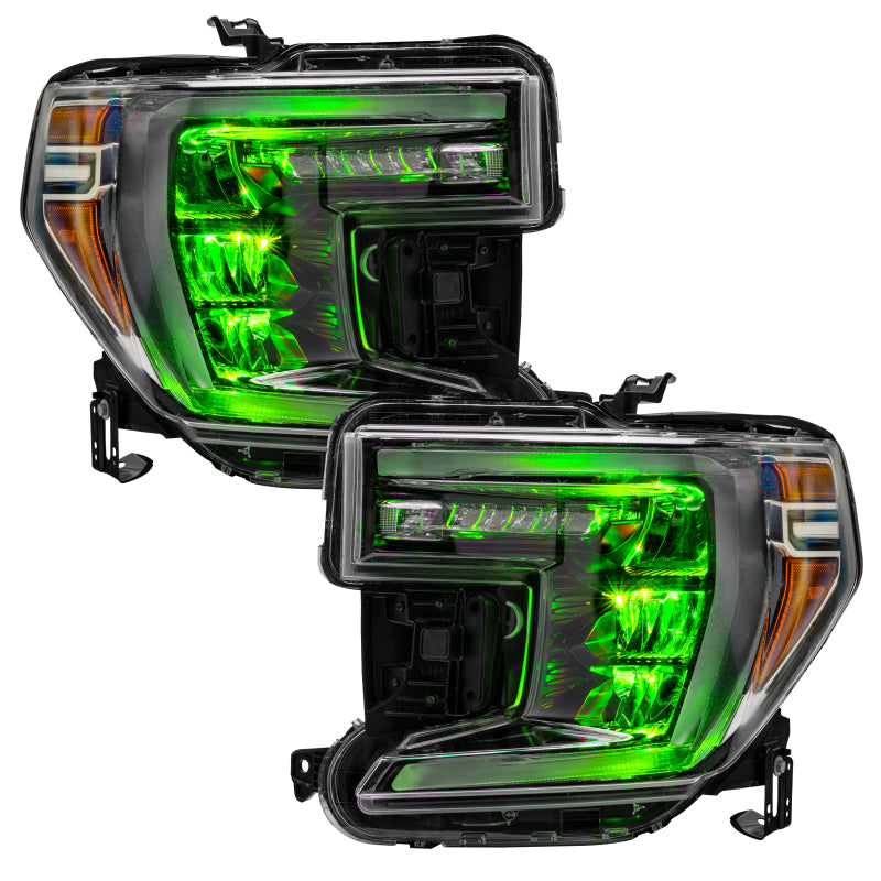ORACLE Lighting Headlights Oracle 19-21 Silverado/Sierra 1500 RGB Demon Eye Headlight Kit - w/o Controller SEE WARRANTY