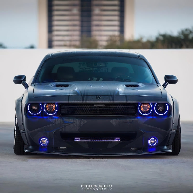 ORACLE Lighting Fog Lights Oracle 0814 Dodge Challenger Dynamic Surface Mount Headlight/Fog Light Halo Kit COMBO  SEE WARRANTY